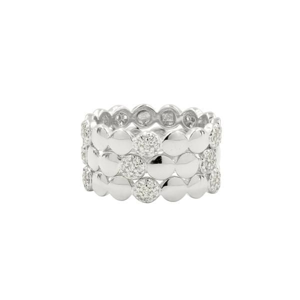 Freida Rothman Radiance 3-Stack Ring, Size 7 James & Williams Jewelers Berwyn, IL