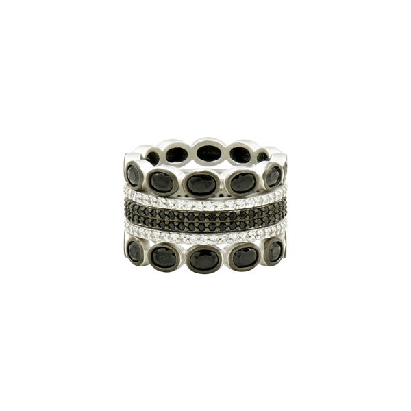 Freida Rothman Industrial Finish 5-Stack Ring, Size 7 James & Williams Jewelers Berwyn, IL