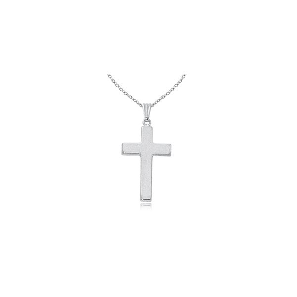 Carla Polished Cross Pendant, Chain Included James & Williams Jewelers Berwyn, IL