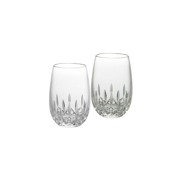 Waterford Lismore Nouveau Stemless White Wine, Pair James & Williams Jewelers Berwyn, IL
