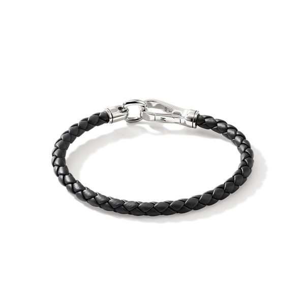 John Hardy Leather Hook Clasp Bracelet