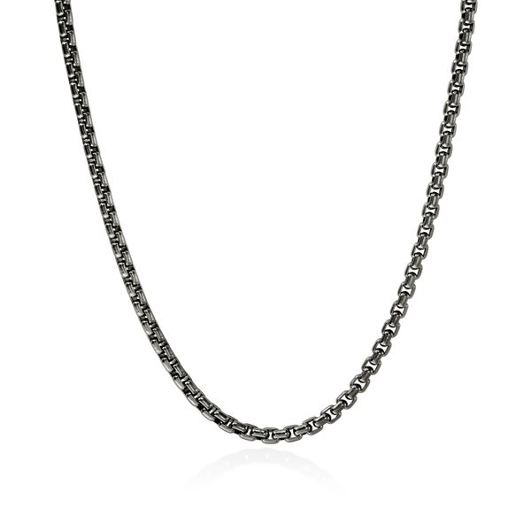 John Hardy Box Chain Necklace, Dark Silver, 22 Inches