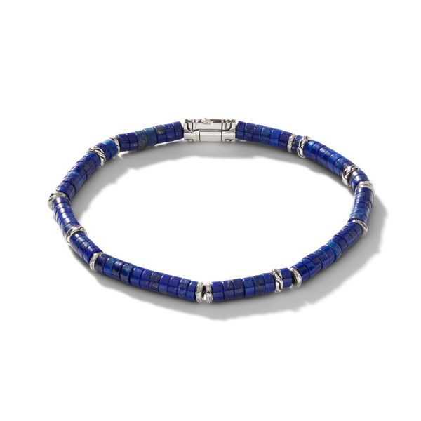 John Hardy Heishi Beaded Bracelet - Lapis James & Williams Jewelers Berwyn, IL