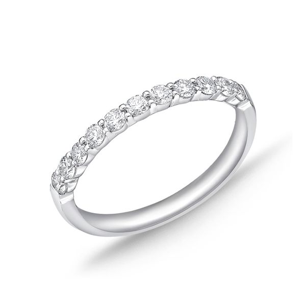 Memoire Petite Prong 11-Stone Diamond Wedding Band Ring  James & Williams Jewelers Berwyn, IL