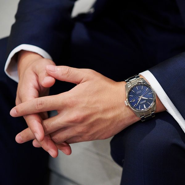 Seiko Presage Sharp-Edged Series Blue Dial Automatic Watc...