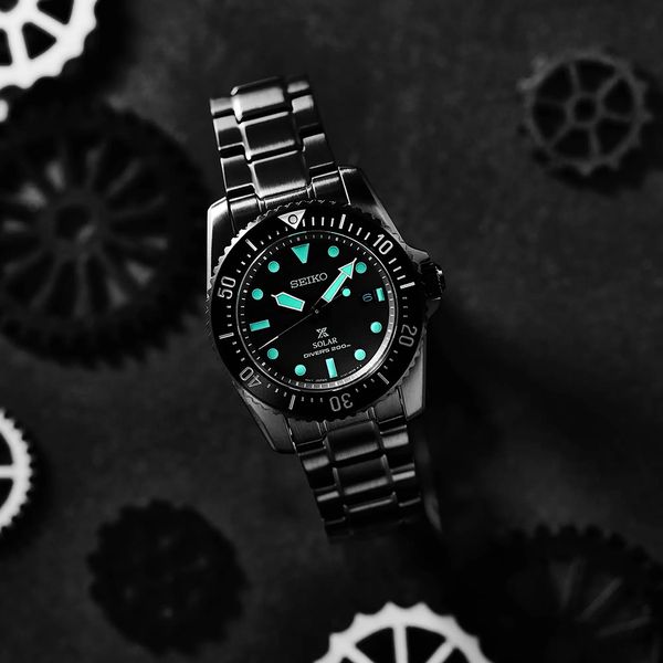 Seiko Prospex Black Series Limited Edition Solar Diver's Watch,  38.5mm, SNE587 Image 3 James & Williams Jewelers Berwyn, IL