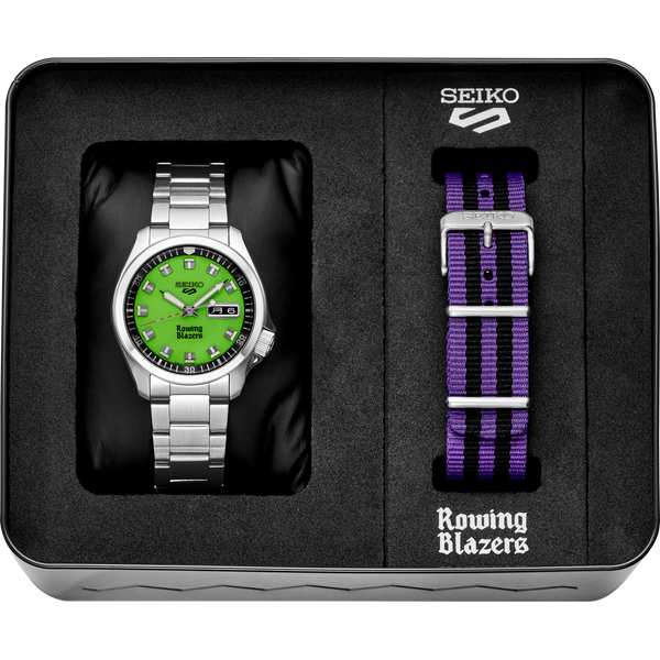 Seiko 40mm Automatic 5 Sports Green Rowing Blazers Watch, SRPJ59 Image 4 James & Williams Jewelers Berwyn, IL