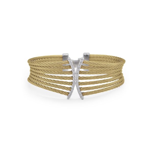 ALOR X Design Diamond & Cable Bracelet James & Williams Jewelers Berwyn, IL