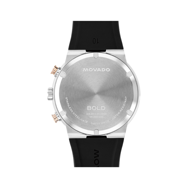 Movado BOLD Fusion Black Mens Chronograph Watch, 44mm, 3...