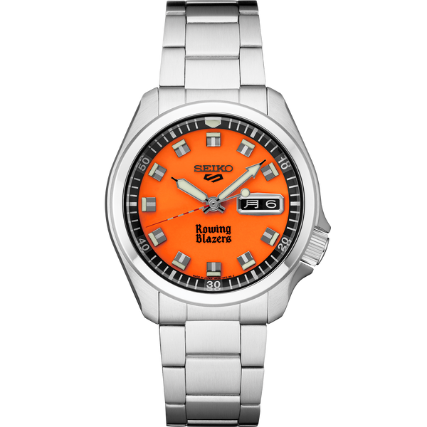 Seiko 40mm Automatic 5 Sports Orange Rowing Blazers Watch, SRPJ57 James & Williams Jewelers Berwyn, IL