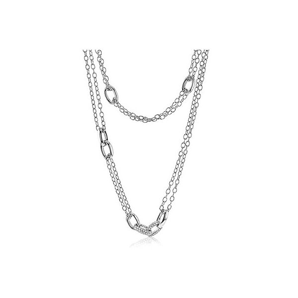 Simon G Open Link Diamond Chain Necklace, 34 Inches James & Williams Jewelers Berwyn, IL