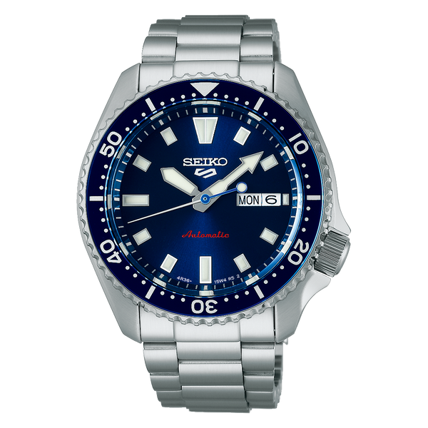 Seiko 5 Sports SKX Style Blue Automatic Watch, 42.5mm, SR...