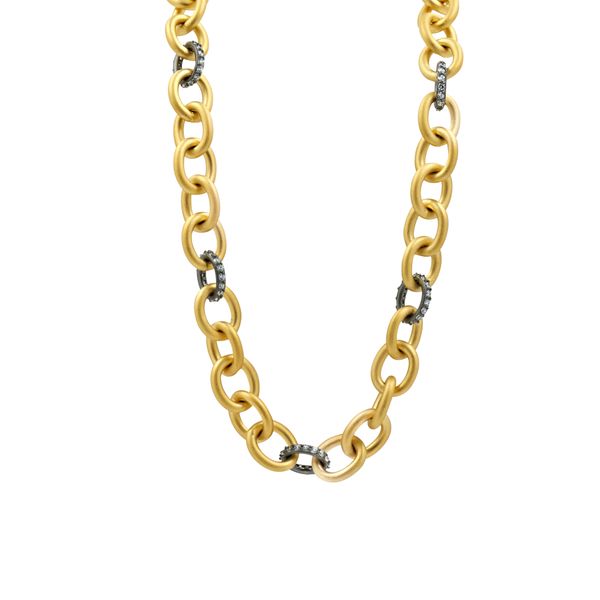Freida Rothman Heavy Alternating Link Toggle Chain Necklace James & Williams Jewelers Berwyn, IL