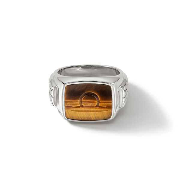 John Hardy Carved Signet Ring, Tiger Eye James & Williams Jewelers Berwyn, IL