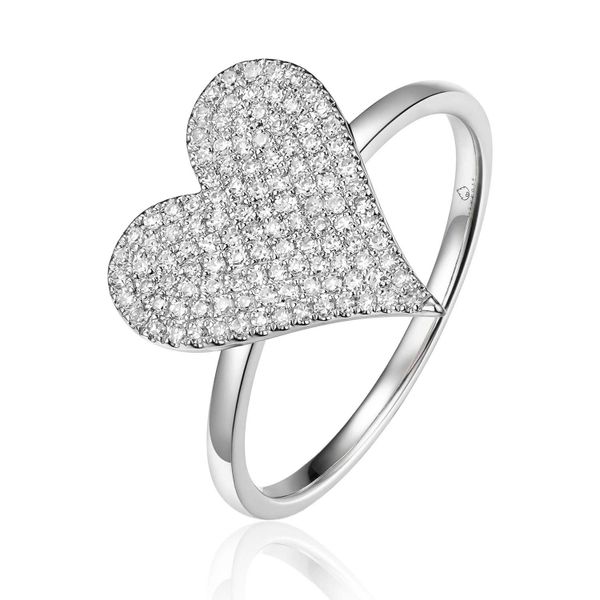 Luvente Diamond Heart Ring James & Williams Jewelers Berwyn, IL