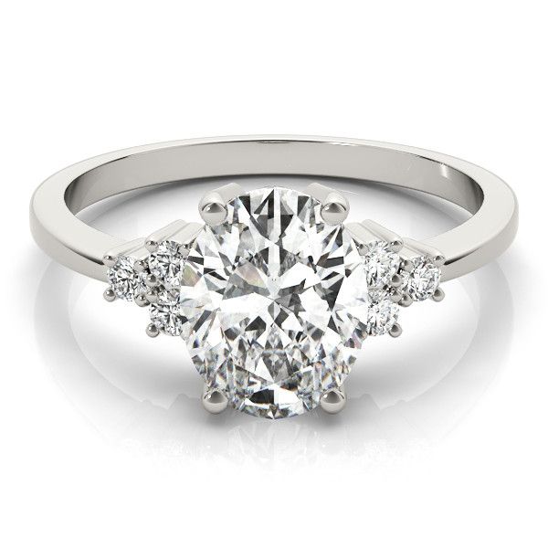 2 Carat Oval Diamond Engagment Ring with Accent Lewis Jewelers, Inc. Ansonia, CT
