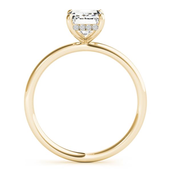 2 Carat Emerald Cut Diamond Engagment Ring with Hidden Halo  Image 3 Lewis Jewelers, Inc. Ansonia, CT