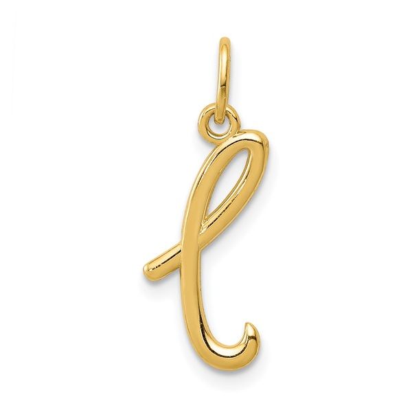 14k Yellow Gold Letter L Initial Charm L.I. Goldmine Smithtown, NY
