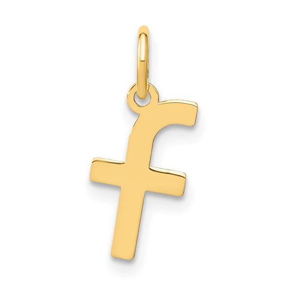 14ky Lowercase Letter F Initial Pendant L.I. Goldmine Smithtown, NY