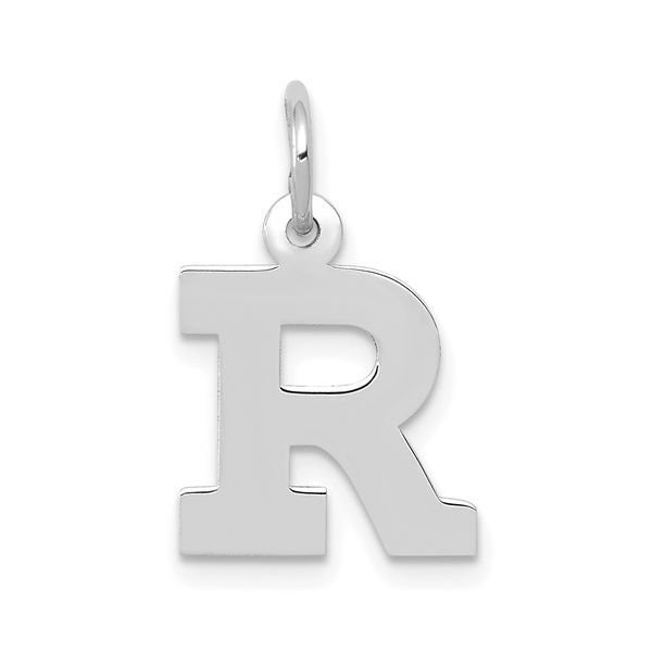14KW Small Block Letter R Initial Charm L.I. Goldmine Smithtown, NY