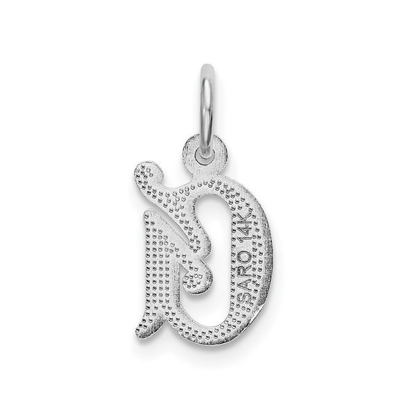 14KW Diamond-cut Letter G Initial Charm Image 3 L.I. Goldmine Smithtown, NY
