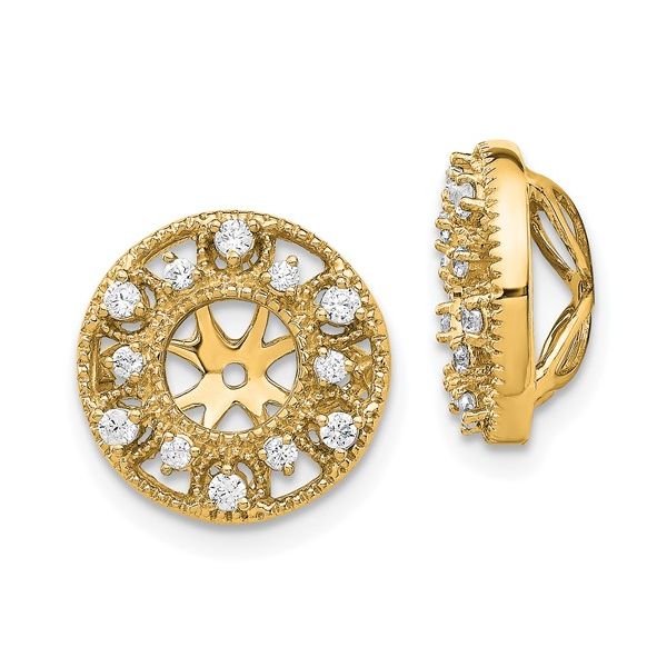 14k Fancy Diamond Earring Jackets L.I. Goldmine Smithtown, NY