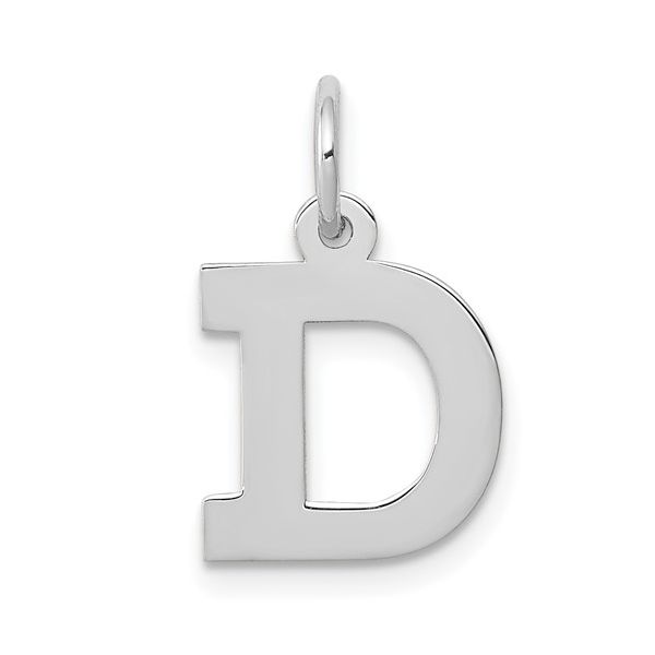14KW Small Block Letter D Initial Charm L.I. Goldmine Smithtown, NY
