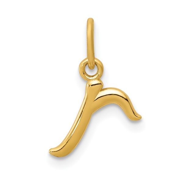 14k Yellow Gold Letter R Initial Charm L.I. Goldmine Smithtown, NY