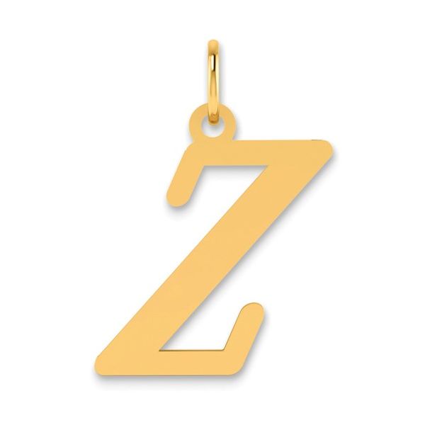 14k Polished Letter Z Initial Pendant L.I. Goldmine Smithtown, NY
