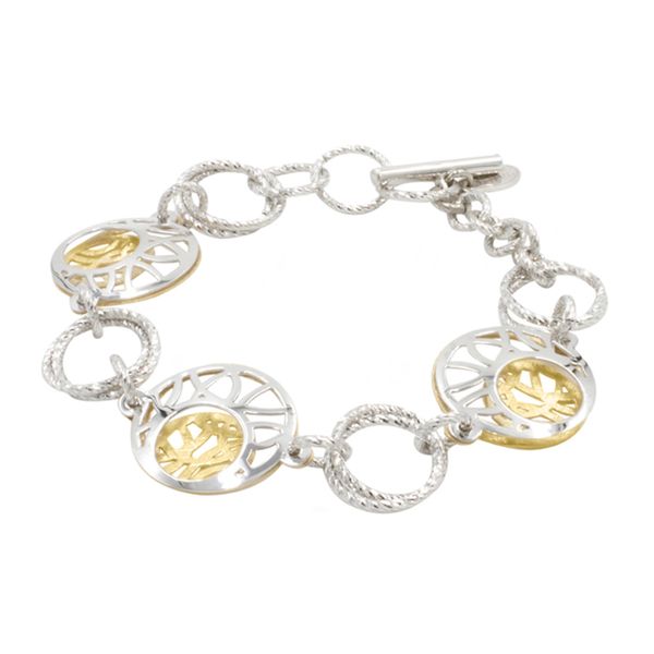 Sterling Silver & Yellow Gold Plate Sunshine Bracelet McCoy Jewelers Bartlesville, OK