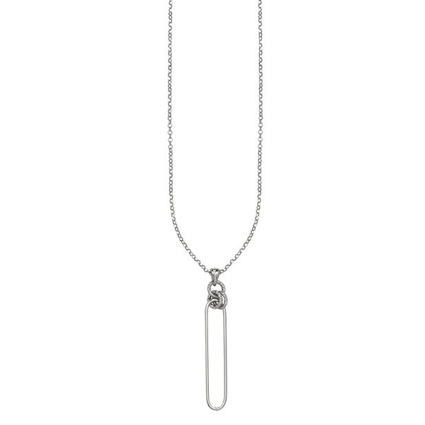 Sterling Silver Single Paperclip Necklace McCoy Jewelers Bartlesville, OK