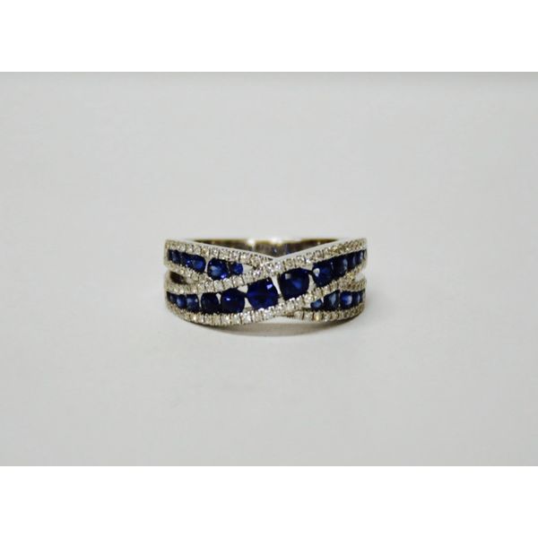 White Gold, Sapphire & Diamond Ring McCoy Jewelers Bartlesville, OK