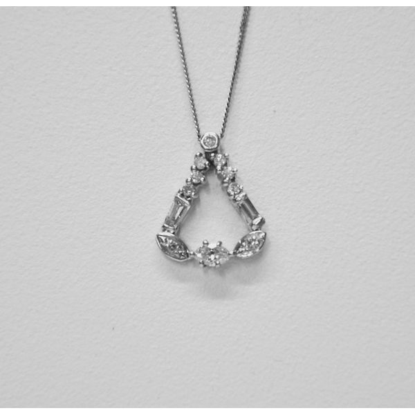 Dayna McCoy Original White Gold & Diamond Custom Pendant with Chain McCoy Jewelers Bartlesville, OK
