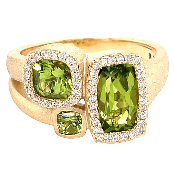 Yellow Gold Peridot & Diamond Ring Meigs Jewelry Tahlequah, OK