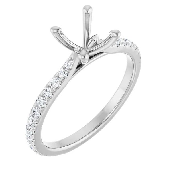 White Gold Diamond Engagement Ring