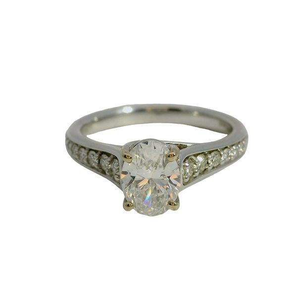14K White Gold Engagement Ring Mounting