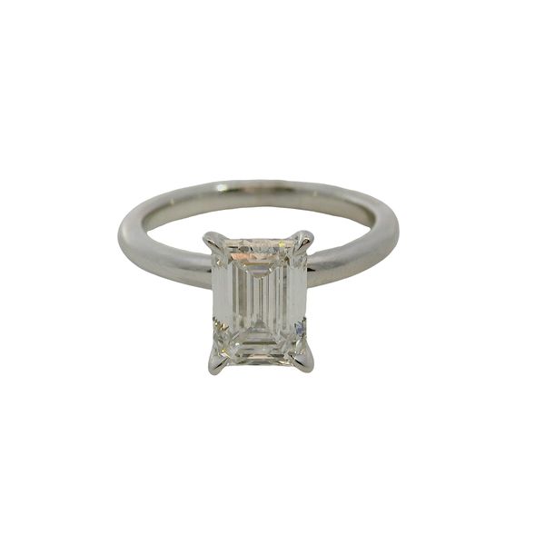14K White Gold Solitaire Engagement Ring