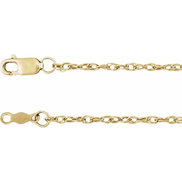 Gold Filled Solid Rope Chain