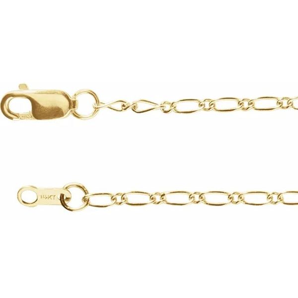 Sterling Silver Figaro Chain