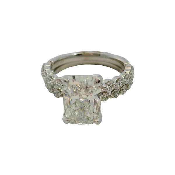 14K White Gold Set Engagement Ring