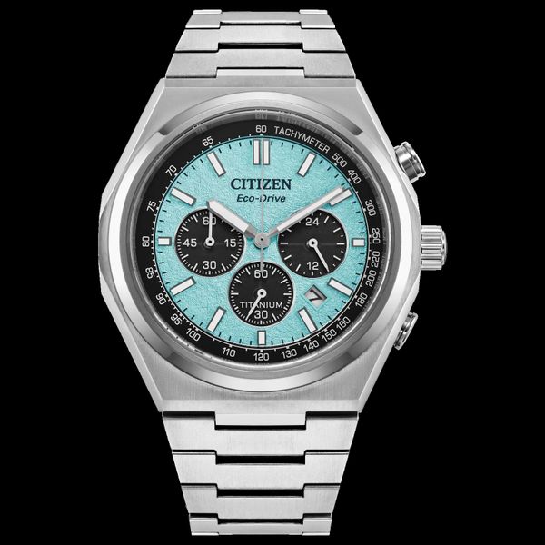 Mens Yellow and White Eco-Drive Watch