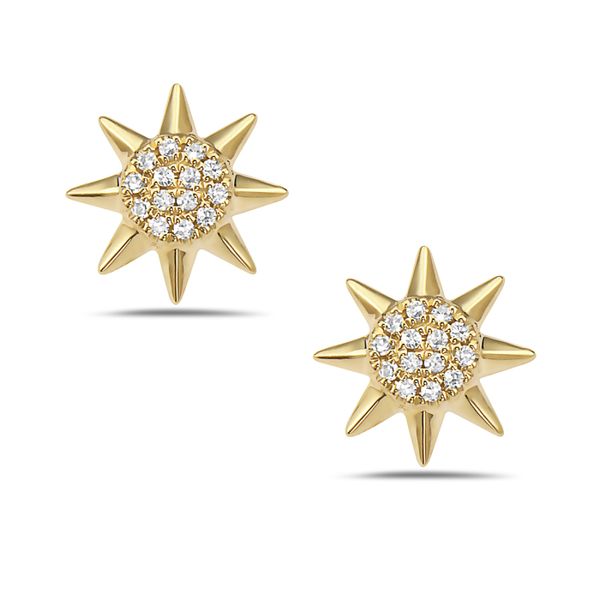 Gold Diamond Earrings Morin Jewelers Southbridge, MA