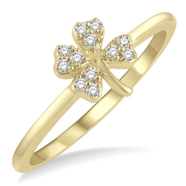 Stackable Clover Petite Diamond Fashion Ring Morin Jewelers Southbridge, MA