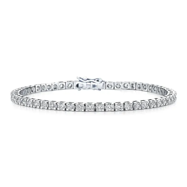 White 14K Illusion Style Tennis Bracelet Morin Jewelers Southbridge, MA