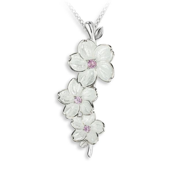 White Cherry Blossom Necklace Morin Jewelers Southbridge, MA