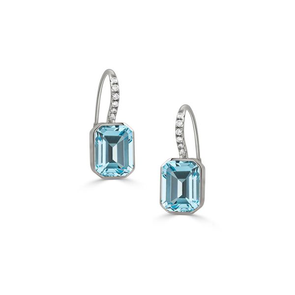 Sky Blue Diamond Earring Mystique Jewelers Alexandria, VA