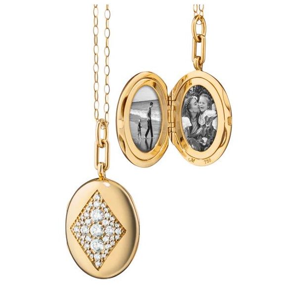 "CHARLOTTE" GOLD LOCKET NECKLACE Mystique Jewelers Alexandria, VA