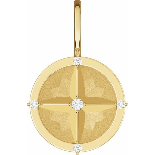 Diamond Compass Charm Mystique Jewelers Alexandria, VA