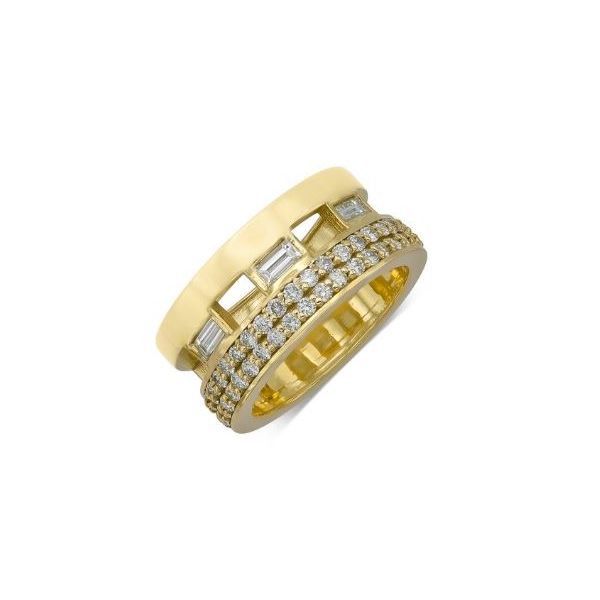 Gold & Baguette Diamond Ring Mystique Jewelers Alexandria, VA