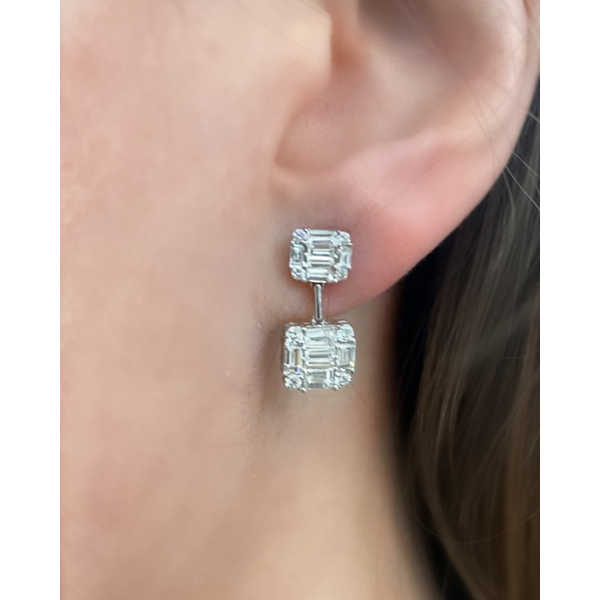 Dangle Diamond Earrings Mystique Jewelers Alexandria, VA